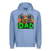 Colony Blue racing dad with racing  equipment Premium Hoodie - AdoDesignShop