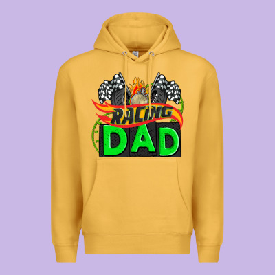 Racing Dad With Racing  Equipment Premium Hoodie Designed By Adodesignshop