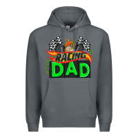 Rock racing dad with racing  equipment Premium Hoodie - AdoDesignShop