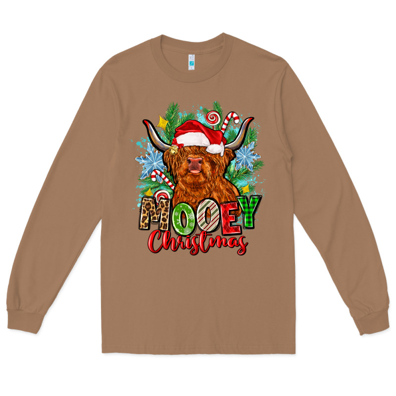 Mooey Christmas Long Sleeve Tee by Zillion Design Studio | Teevron