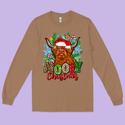 Long Sleeve Tee mooey christmas