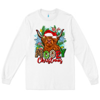 White mooey christmas Long Sleeve Tee - Zillion Design Studio