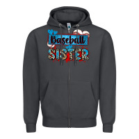 Smoke baseball sister with leopard Zipper Hoodie - Zillion Design Studio