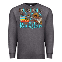 Charcoal Heather educational rockstar Premium Sweatshirt - JahusDesignShop