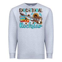 Heather Grey educational rockstar Premium Sweatshirt - JahusDesignShop