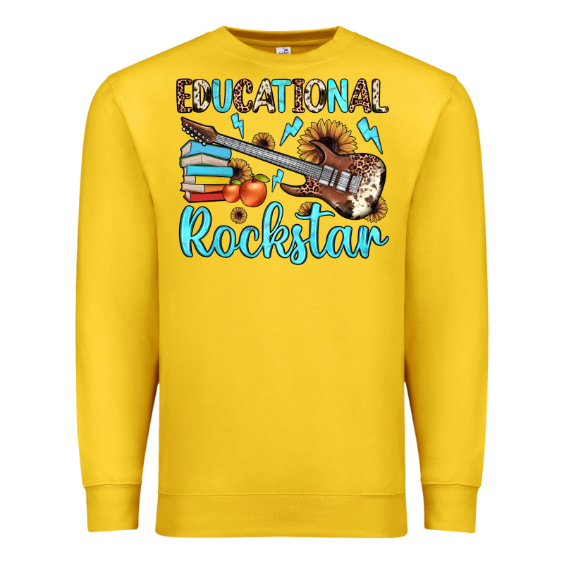 Educational Rockstar Premium Sweatshirt by JahusDesignShop | Teevron