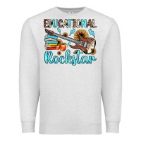 Oatmeal Heather educational rockstar Premium Sweatshirt - JahusDesignShop
