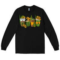 Black cactus coffee cups Long Sleeve Tee - texasbilliewilder