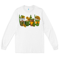 White cactus coffee cups Long Sleeve Tee - texasbilliewilder