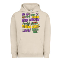 Pigment French Oak i'm a king cake eatin' mardi gras lovin' kinda gir Urban Hoodie - MaliasSmallBusiness