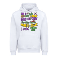 White i'm a king cake eatin' mardi gras lovin' kinda gir Urban Hoodie - MaliasSmallBusiness