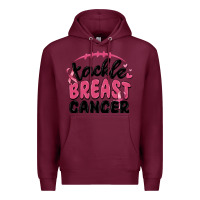 Burgundy tackle breast cancer Premium Hoodie - MaliasSmallBusiness