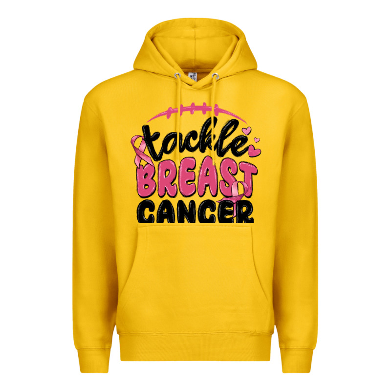 Tackle Breast Cancer Premium Hoodie by MaliasSmallBusiness | Teevron
