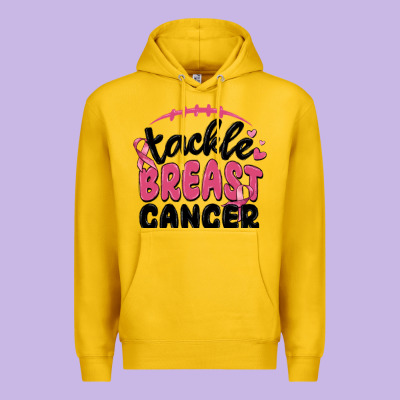 Tackle Breast Cancer Premium Hoodie Designed By Maliassmallbusiness