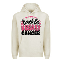 Oatmeal Heather tackle breast cancer Premium Hoodie - MaliasSmallBusiness