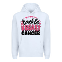 White tackle breast cancer Premium Hoodie - MaliasSmallBusiness