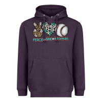 Peace Love Baseball Heavyweight Hoodie | Teevron