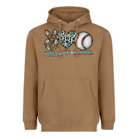 Toasted Coconut peace love baseball Heavyweight Hoodie - CowhideDigitalArt
