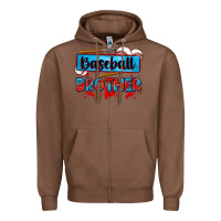 Chestnut baseball brother Zipper Hoodie - Zillion Design Studio