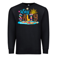 Black stay salty Premium Sweatshirt - AdoDesignShop