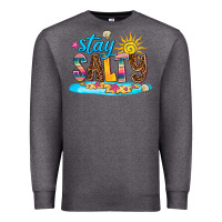 Charcoal Heather stay salty Premium Sweatshirt - AdoDesignShop