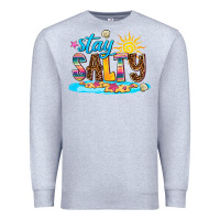 Heather Grey stay salty Premium Sweatshirt - AdoDesignShop