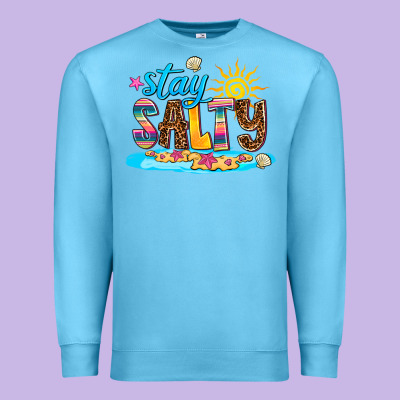 Stay Salty Premium Sweatshirt Designed By Adodesignshop