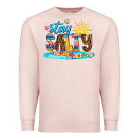 Pale Pink stay salty Premium Sweatshirt - AdoDesignShop