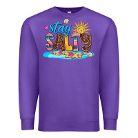 Purple stay salty Premium Sweatshirt - AdoDesignShop