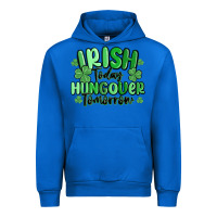 Cobalt irish today hungover tomorrow Urban Hoodie - MaliasSmallBusiness
