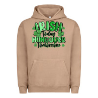 Pigment Burro irish today hungover tomorrow Urban Hoodie - MaliasSmallBusiness