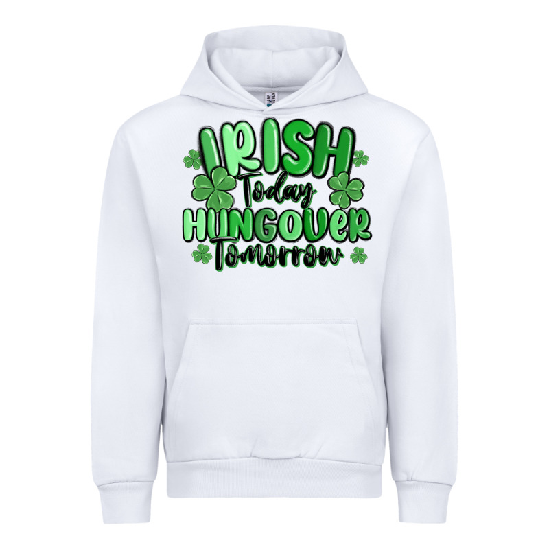 Irish Today Hungover Tomorrow Urban Hoodie by MaliasSmallBusiness | Teevron