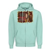 Seafoam all i want for christmas is a horse Zipper Hoodie - RanaPortraitStore