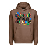 Chestnut normalize minds of all kinds Premium Hoodie - MaliasSmallBusiness