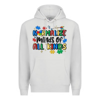 Dove Grey normalize minds of all kinds Premium Hoodie - MaliasSmallBusiness