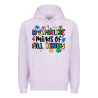 Lilac normalize minds of all kinds Premium Hoodie - MaliasSmallBusiness