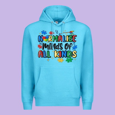 Normalize Minds Of All Kinds Premium Hoodie Designed By Maliassmallbusiness