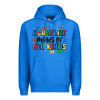 True Royal normalize minds of all kinds Premium Hoodie - MaliasSmallBusiness