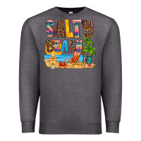 Charcoal Heather salty beach Premium Sweatshirt - AdoDesignShop