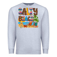 Heather Grey salty beach Premium Sweatshirt - AdoDesignShop