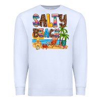 White salty beach Premium Sweatshirt - AdoDesignShop