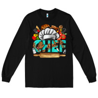 Black chef Long Sleeve Tee - texasbilliewilder