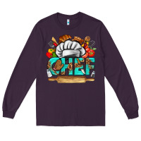 Plum chef Long Sleeve Tee - texasbilliewilder