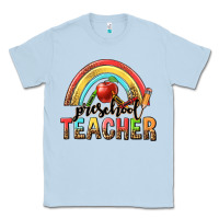 Dusty Blue preschool teacher Classic Tee - texasbilliewilder