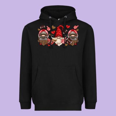 American Football Gnome Heavyweight Hoodie Designed By Hra Design Shop