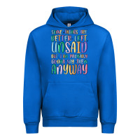 Cobalt some things are better left unsaid but i'm probabl Urban Hoodie - MaliasSmallBusiness