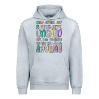 Heather Grey some things are better left unsaid but i'm probabl Urban Hoodie - MaliasSmallBusiness