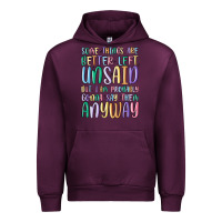 Mauve Wine some things are better left unsaid but i'm probabl Urban Hoodie - MaliasSmallBusiness