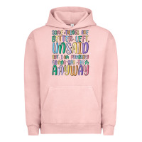 Pigment Salmon some things are better left unsaid but i'm probabl Urban Hoodie - MaliasSmallBusiness