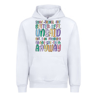 White some things are better left unsaid but i'm probabl Urban Hoodie - MaliasSmallBusiness